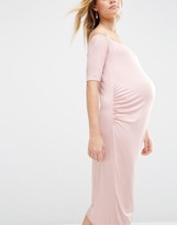 Thumbnail for your product : Bluebelle Maternity Bardot Bodycon Dress