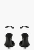 Thumbnail for your product : boohoo Pointed Toe Clear Strap Heels