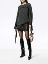 Thumbnail for your product : Balmain Matelassé studded mini skirt