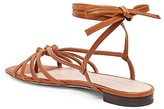 Thumbnail for your product : Loeffler Randall Lorelai Flat Ankle-Wrap Leather Sandals