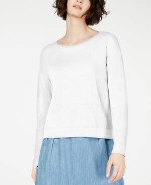 Eileen Fisher Organic Sweatshirt, Regular & Petite, Created for Macy's