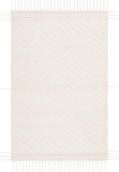Safavieh NaturaW/TasselsNAT332HandWovenIndoorAreaRug-Ivory-5'x8'
