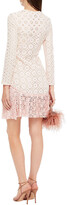 Thumbnail for your product : Huishan Zhang Laurabelle lace-paneled broderie anglaise dress