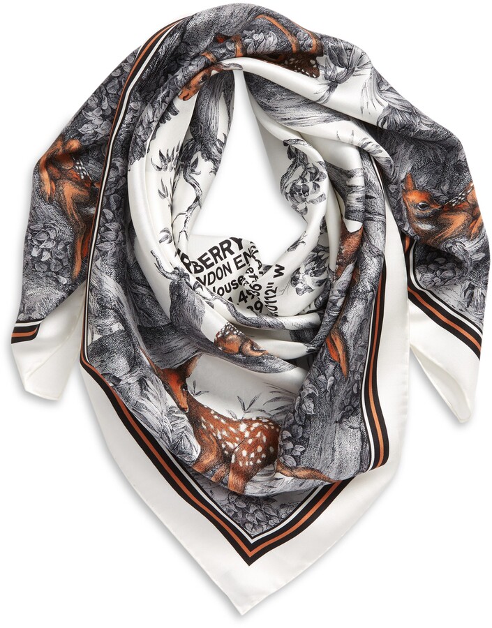 burberry deer scarf