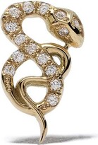 Thumbnail for your product : Feidt Paris 18kt yellow gold Bo Serpent diamond stud