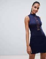 Thumbnail for your product : AX Paris lace detail mini dress