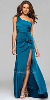 Thumbnail for your product : Faviana One Shoulder Asymmetrical Satin Dress