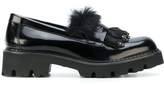 Thumbnail for your product : Baldinini fur detail loafers