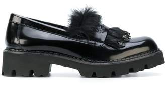 Baldinini fur detail loafers