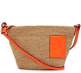 Thumbnail for your product : Loewe Paula's Ibiza - Anagram-patch Woven-raffia Cross-body Bag - Beige Multi