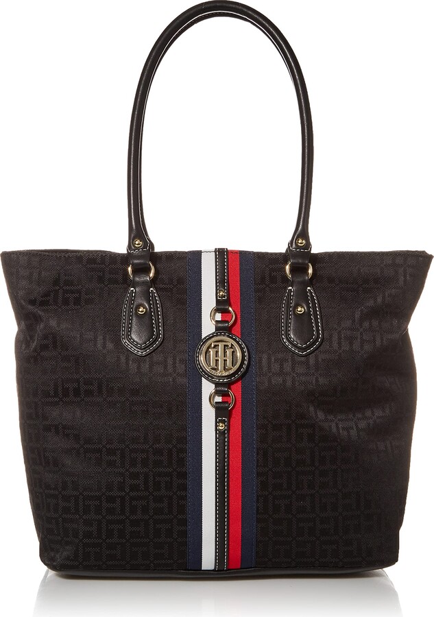 Tommy Hilfiger Purse Tote Black | Shop the largest collection of fashion | ShopStyle