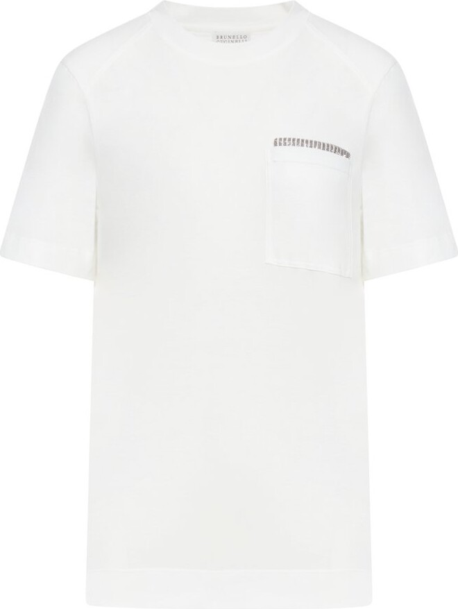 Brunello Cucinelli Embellished Crewneck T-Shirt