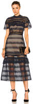 Thumbnail for your product : Self-Portrait Drape Shoulder Midi Dress
