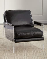 Thumbnail for your product : John-Richard Collection Alter Lucite-Arms Leather Chair