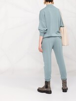 Thumbnail for your product : Brunello Cucinelli Monili-Trim Cashmere Track Trousers