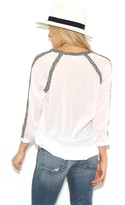 Thumbnail for your product : West Coast Wardrobe Darling Hearts 3/4" sleeve tunic In Black/White