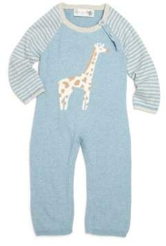 Lucky Jade Baby's Cotton & Cashmere Giraffe Intarsia Coverall