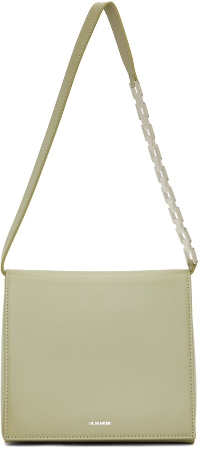 Jil Sander Green Small Prysm Chain Shoulder Bag - ShopStyle