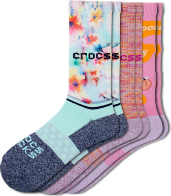 Crocs Socks Adult Crew Seasonal Day Dreamer 3 Pack - ShopStyle