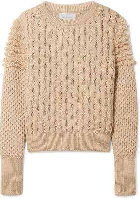 Eleven Paris SIX - Mila Cable-knit Sweater - Beige