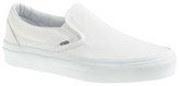 Thumbnail for your product : J.Crew Vans® solid canvas classic slip-on sneakers in white