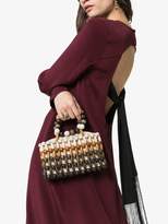 Thumbnail for your product : Cult Gaia Brown Cora Bamboo Clutch