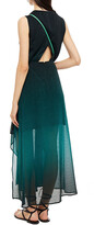 Thumbnail for your product : Maje Cutout Twist-front Degrade Fil Coupe Maxi Dress
