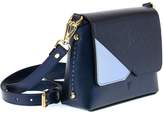 Thumbnail for your product : Atelier Hiva Mini Mare Leather Bag Metallic Navy Blue & Baby Blue