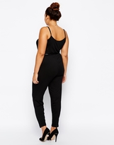 Thumbnail for your product : ASOS CURVE Cami Wrap Jumpsuit With Belt