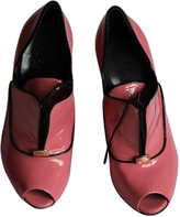 Thumbnail for your product : Gucci Pink Patent leather Mules Clogs