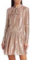 Thumbnail for your product : RED Valentino Lame Drop-Waist Dress