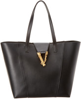 Thumbnail for your product : Versace Virtus Leather Tote