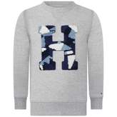 Thumbnail for your product : Tommy Hilfiger Tommy HilfigerBoys Grey Towelling H Sweater