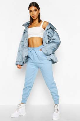 boohoo Double Pocket Funnel Neck Puffer