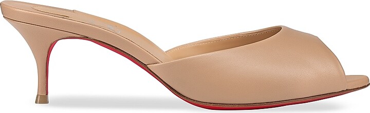 Christian Louboutin Women's Me Dolly 55MM Leather Mules - Black - Size 6