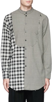 Song For The Mute Mix patchwork shirt