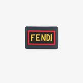 Thumbnail for your product : Fendi Leather pouch with logo
