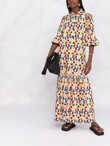Thumbnail for your product : La DoubleJ Artemis foliage-print shirt dress