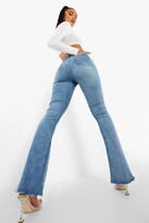 Thumbnail for your product : boohoo High Rise Stretch Flare Jeans