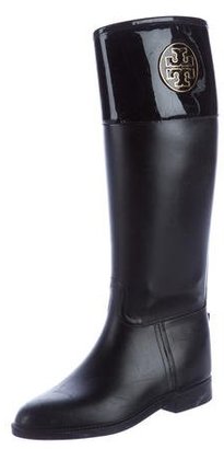 Tory Burch Logo Knee-High Rain Boots