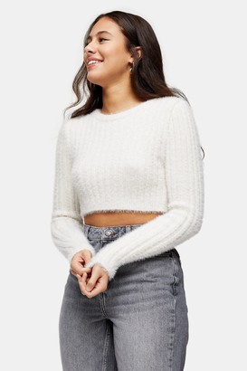 ivory cropped sweater