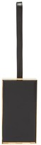 Thumbnail for your product : Jil Sander Metal-frame Mini Leather Wristlet Bag - Black