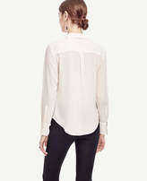 Thumbnail for your product : Ann Taylor Tie Neck Pleated Blouse
