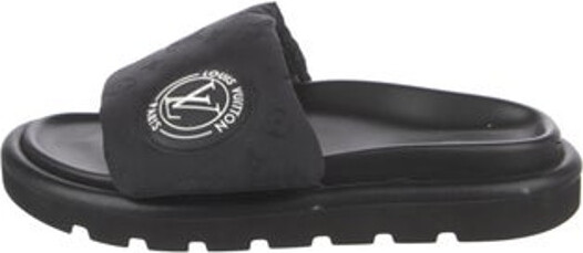 Louis Vuitton Women's Black Slide Sandals