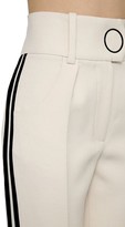 Thumbnail for your product : Petar Petrov High Waist Wool Pants W/ Velvet Stripes
