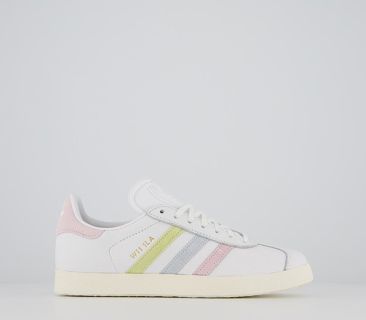 adidas Gazelle Trainers White Clear Pink Tint W11 1la Exclusive - ShopStyle