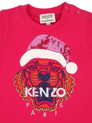 Kenzo Tiger Santa Sequined Cotton Dress