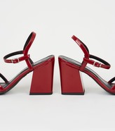 Thumbnail for your product : New Look Patent 2 Part FlaBlock Heels