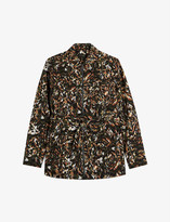 Thumbnail for your product : Ted Baker Inniza camo-print cotton jacket
