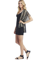 Thumbnail for your product : Wet Seal Lace-Inset Tie-Dye Kimono